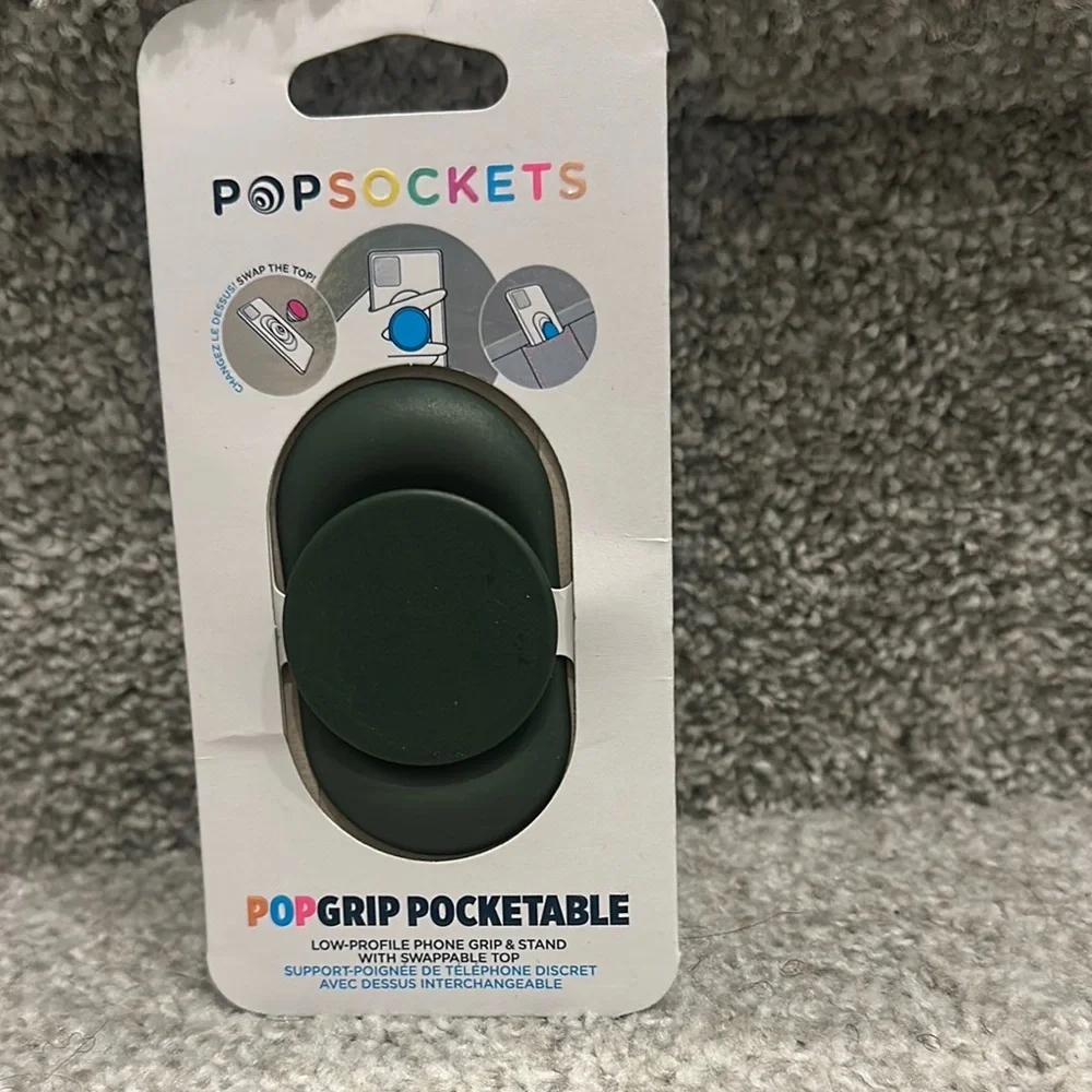 Dark Green PopSockets PopGrip Phone Stand